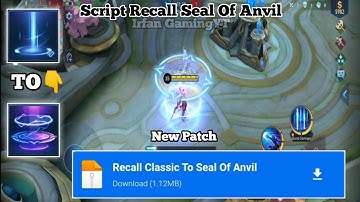 Script Recall Seal Of Anvil Recall Tas Tas Full Effect & Sound || New Patch || No Password