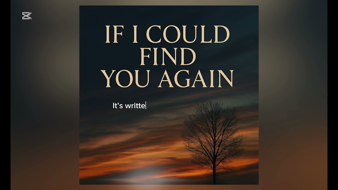 IF I COULD FIND YOU AGAIN