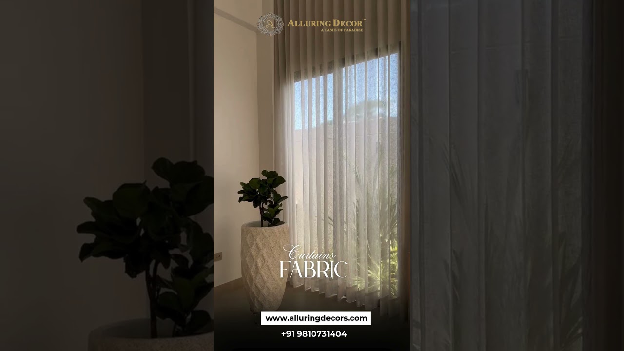 Elegant Curtain Fabrics for Stylish Indian Homes | Alluring Decor Collection