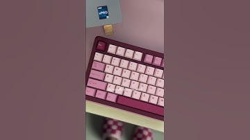 will to work restored! #inky75 #keebs #mechanicalkeyboard #wfhlife #wfhdiaries #shorts 🎀🍓