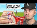 I trolled fortnite 1v1s with a kid voice changer