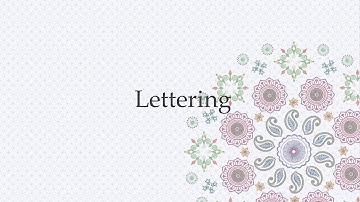 Lettering