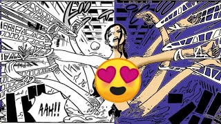 I colored Nico Robin in One Piece manga 1021 showing hers