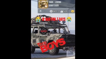 bgmi account ban for 7 days 😭 no reason #ban #bgmi#krafton #shorts #trending #gaming #pubgmobile#1k