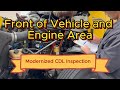 Modernized &quot; Front of Vehicle/Engine Area&quot; Inspection