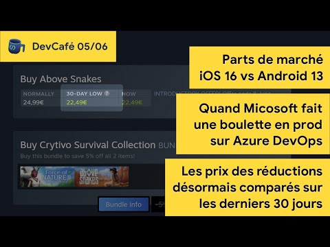 iOS 16 vs Android 13 : qui fait mieux ? 🏃‍♂️ Quand Microsoft fait des erreurs en prod🤯 DevCafé 05/06