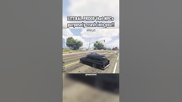 LITERAL PROOF that NPCs purposely crash into you!! 😬 #gta #gta5 #gtaonline