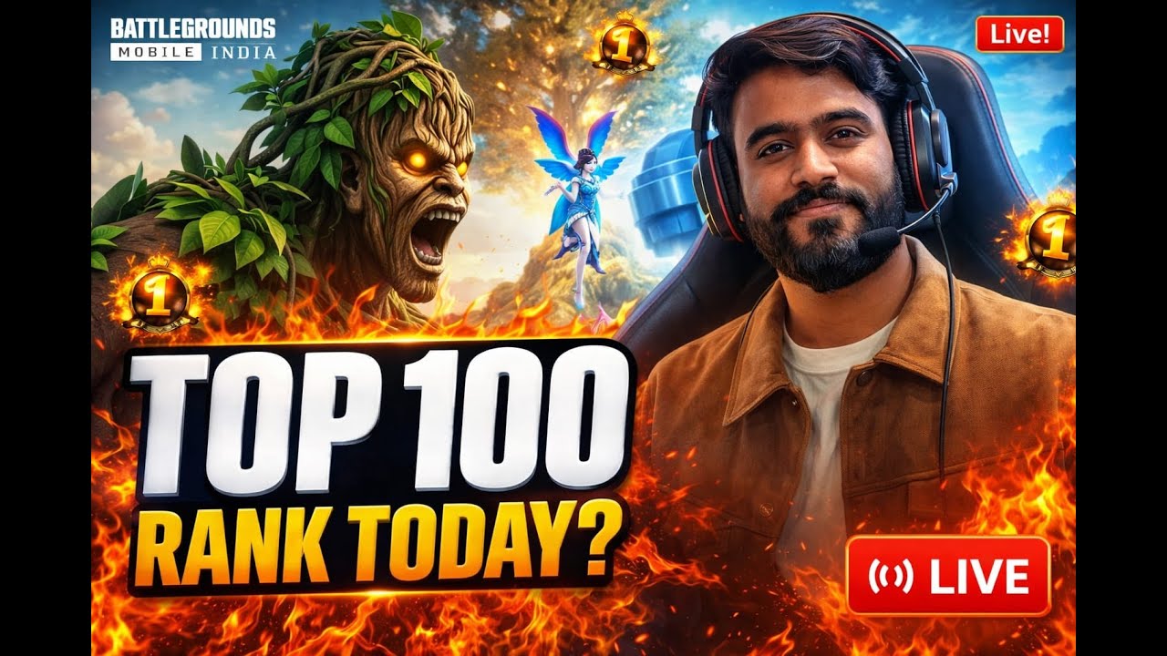 Top 100 Rank push | Intense BGMI Live 🔴 | New Update 4.2