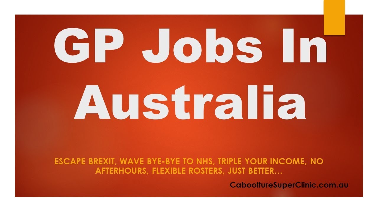 GP Jobs In Australia YouTube