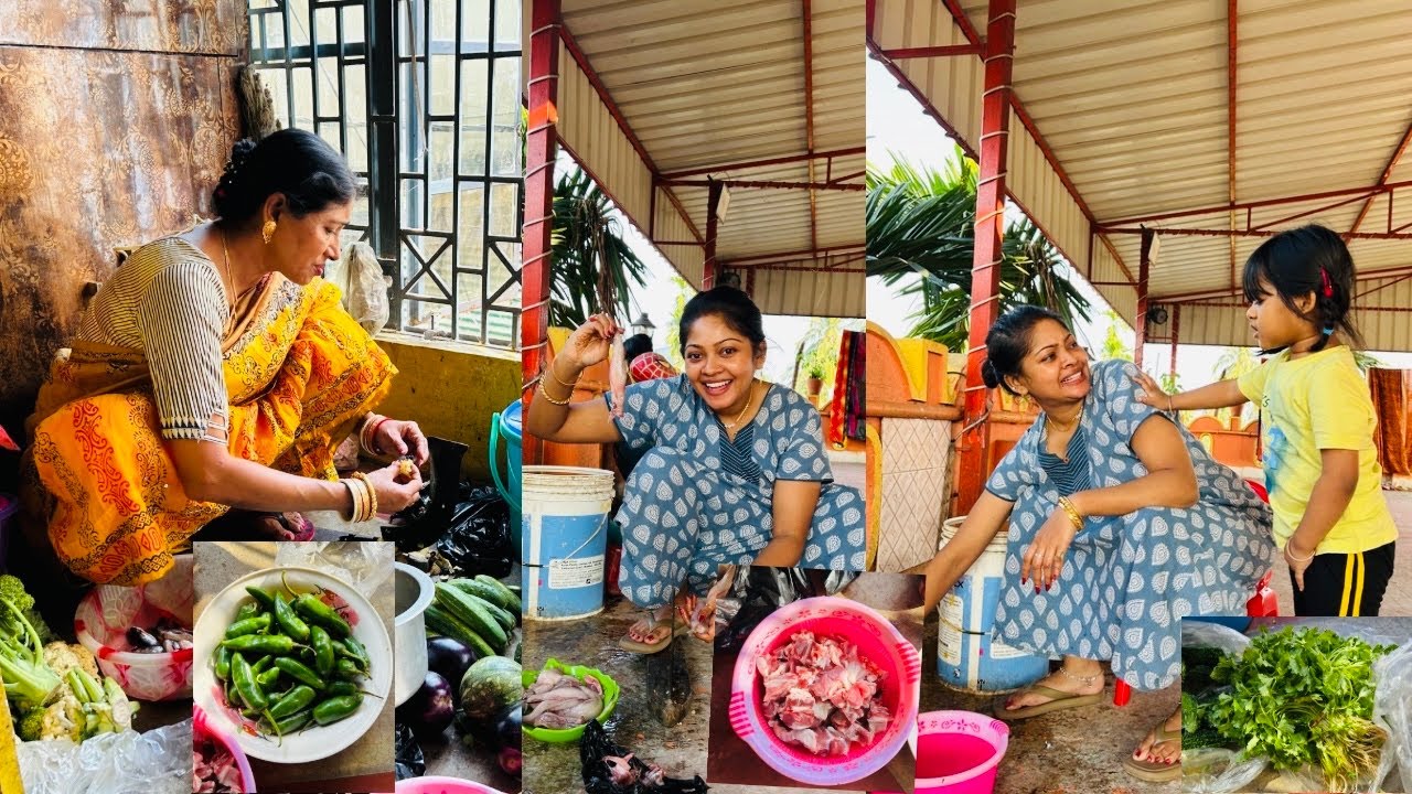 বিয়ের মত খাওয়া দাওয়া 🍜মটন ট‍্যংরা মাছ😛মা কষিয়ে রান্না করলো🫶