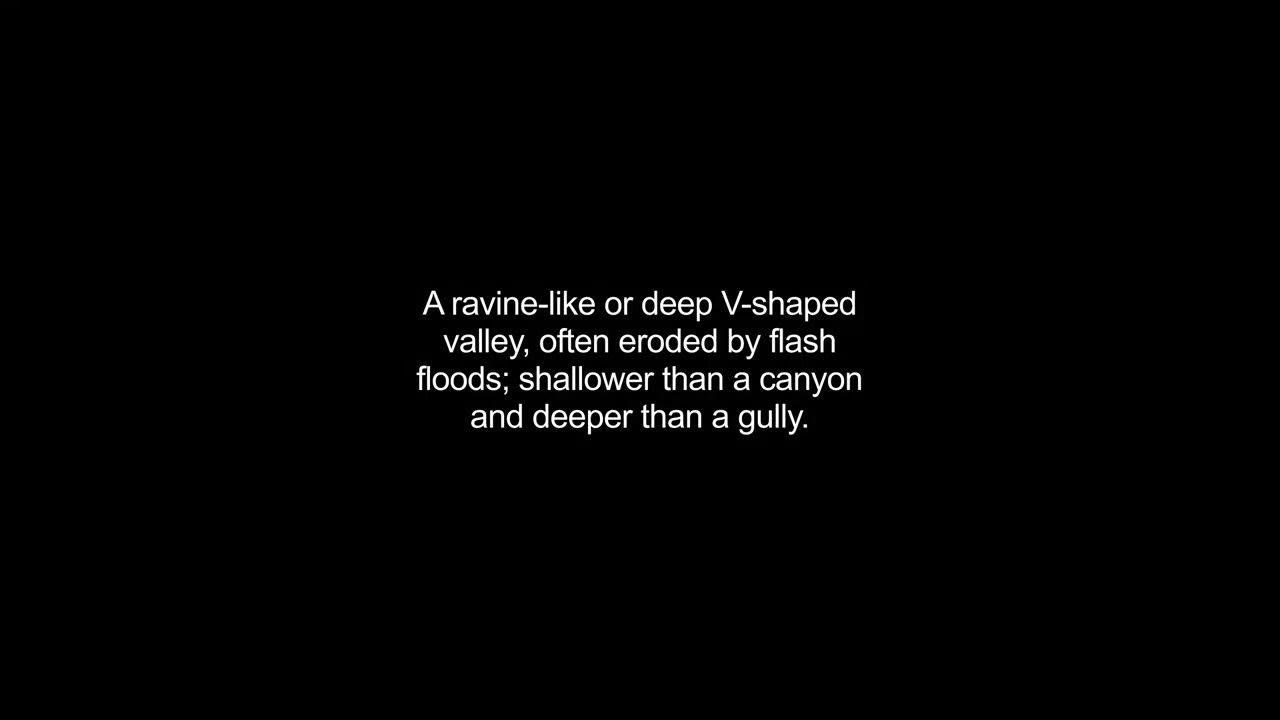 gulch video Dictionary meaning and pronunciation YouTube