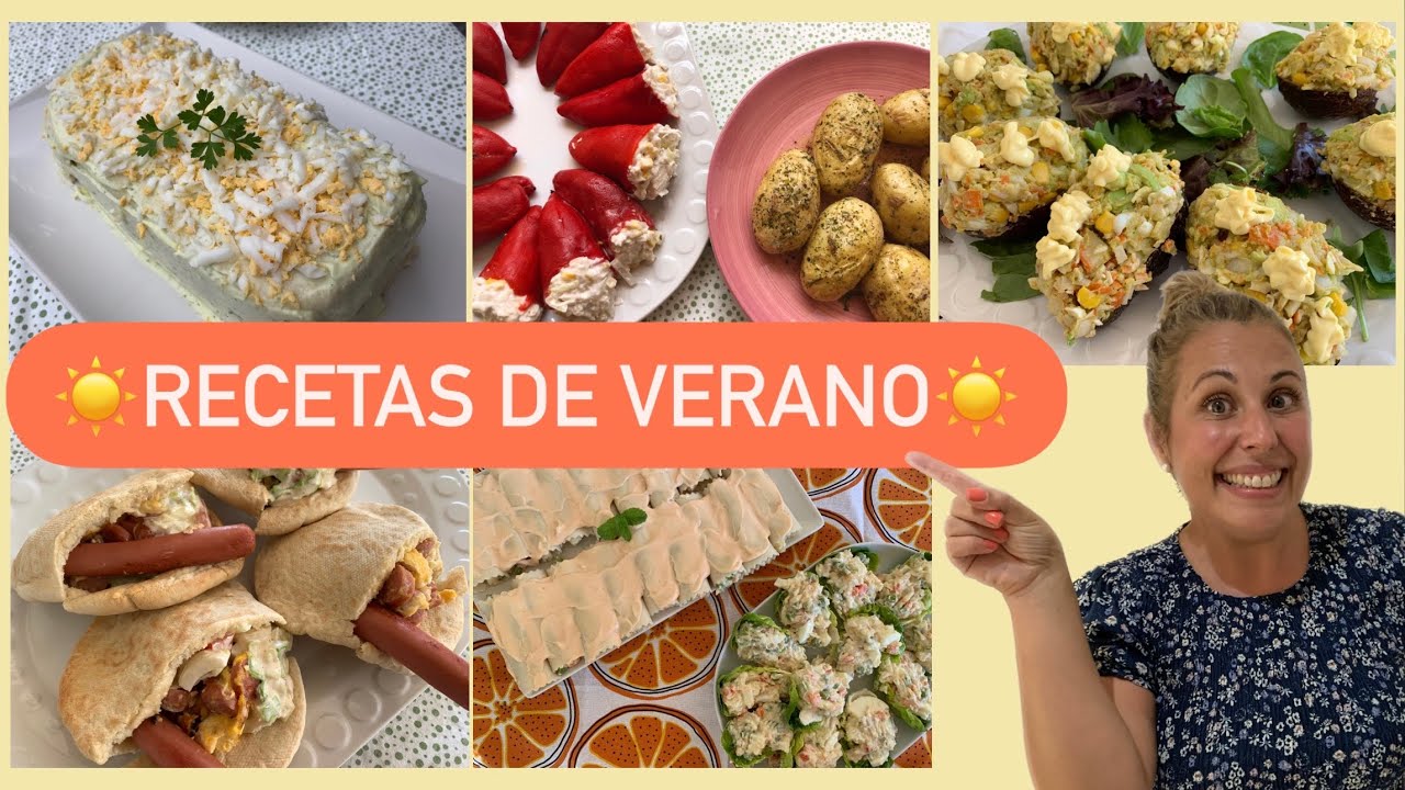 5 recetas de VERANO súper FRESCAS, RÁPIDAS y DELICIOSAS (casi sin fuego).
