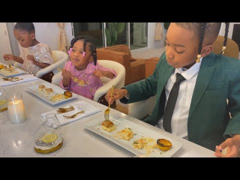 Parents Go Viral for Feeding Kids Fancy Dinners