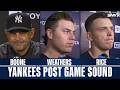 Ben Rice, Ryan Weathers, Austin Wells and Aaron Boone on Yankees 1-hit performance vs A's
