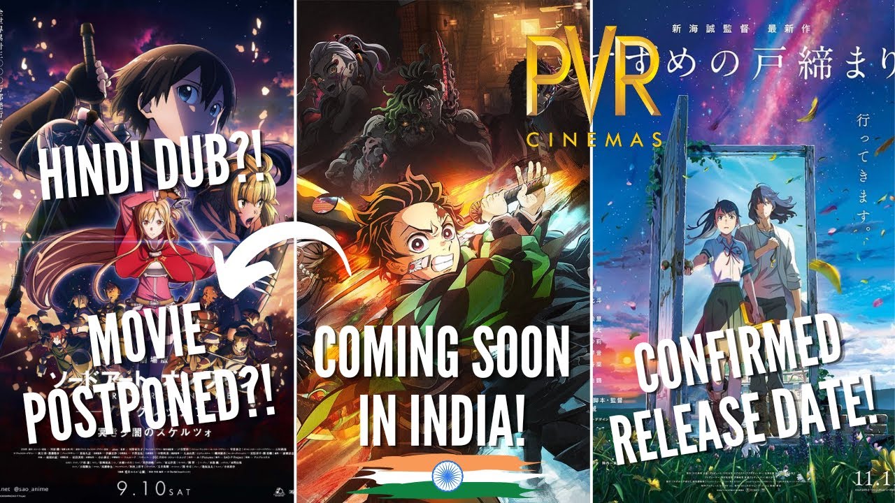 SAO Progressive 2 Postponed Demon Slayer S3 In India Suzume sao-progressive-2-postponed-demon-slayer-s3-in-india-suzume