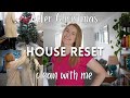 After Christmas Clean With Me // Taking Down the Xmas decorations!