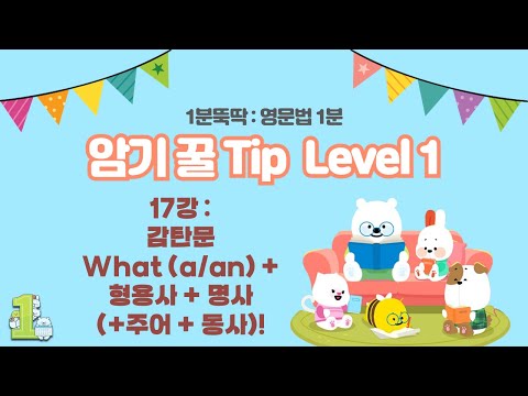 감탄문 What (a/an)+형용사+<strong>명사</strong>(+주어+동사)!