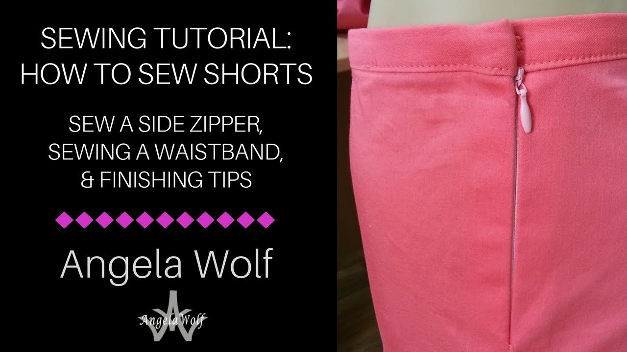 SEWING TUTORIAL: HOW TO SEW A SIDE INVISIBLE ZIPPER AND WAISTBAND