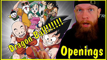 First Time Reaction Dragon Balls All Japanese Intros from 1986 to 2017
