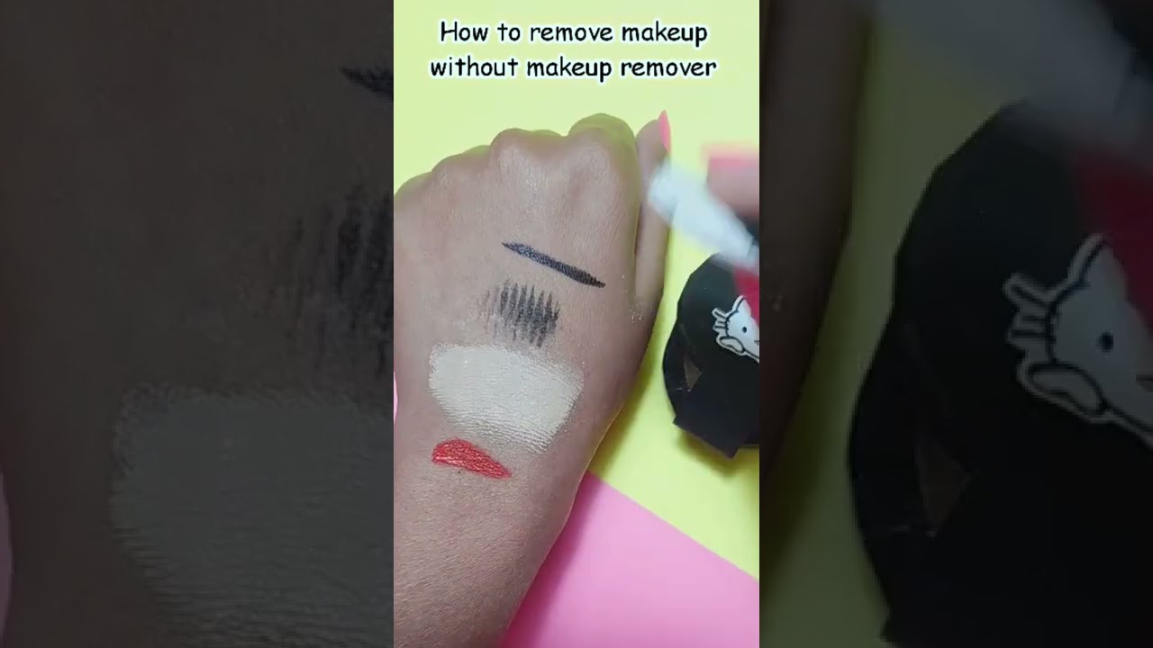 How to remove makeup easily without makeup remover 