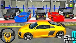 Supercars vs Police Cars 🚔 Lightning McQueen Racing Game | Car Service Garage Gameplay 🔥 screenshot 4