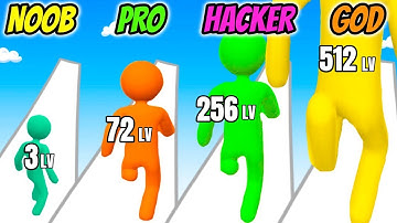 Giant Rush Colors 3D - NOOB vs PRO vs HACKER vs GOD