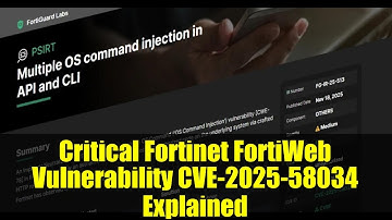 Critical Fortinet FortiWeb Vulnerability CVE-2025-58034 Explained