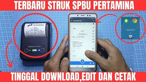 TERBARU STRUK SPBU PERTAMINA CARA DOWNLOAD EDIT DAN CETAK