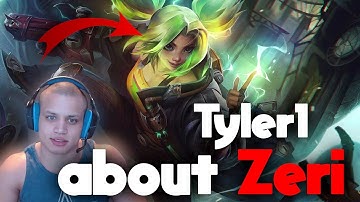 Tyler1 reacts to Zeri - new league of legends champion