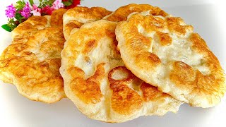 Just flour and hot water and prepare this delicious recipe! WITHOUT EGGS and WITHOUT MILK