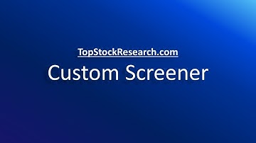 TSR Overview Part 5 | Custom Screener