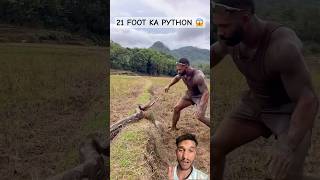 21 FT Python Ne Mujhpe Hamla Kar Diya 😱 | Real Snake Encounter @THEREALTARZANN