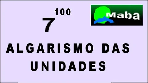 Qual é o algarismo das unidades do número?