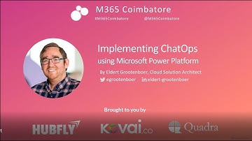 M365 Coimbatore 2020 | Implementing ChatOps using Microsoft Power Platform