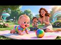 Family Picnic with Baby | Fun Toddler Nursery Rhymes for Kids | Learn Sharing &amp; Fun