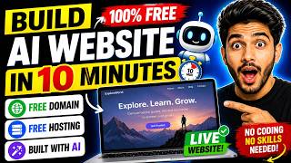 Build a FREE AI Website in 10 Minutes (Free Domain + Free Hosting) | Base44 Tutorial 2026