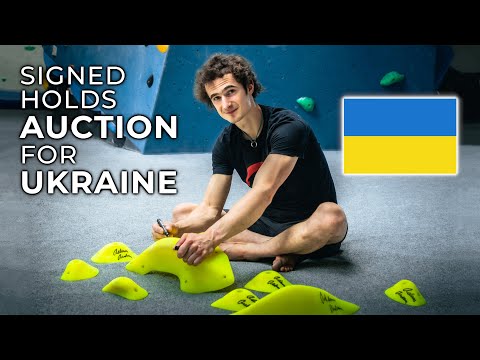 Online Auction of Climbing Holds Signed by Adam Ondra for Ukraine with the Memory of Nations