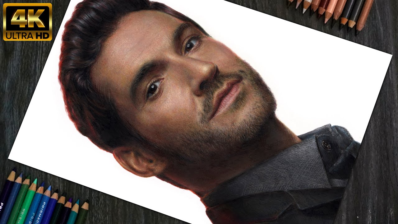 Lucifer Morningstar Tom Ellis Devil Celebrity Portrait Fan Art