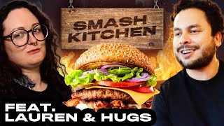 How bad is Hugo at cooking? | Burger Cookoff Lauren Vs Hugs