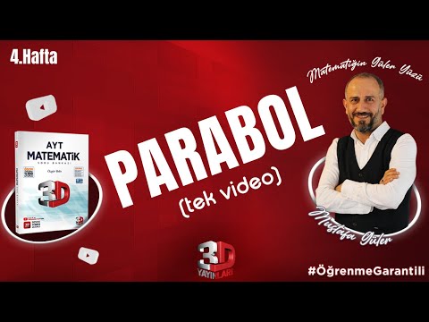 Parabol Konu Anlatımı | Tek Video | 3D Kamp 4.Hafta | PDF #öğrenmegarantili