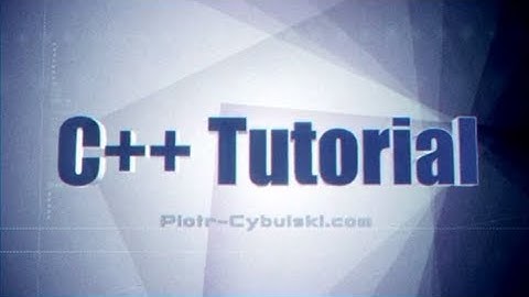 C++ Lesson 2. Variables
