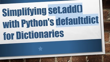 Simplifying set.add() with Python