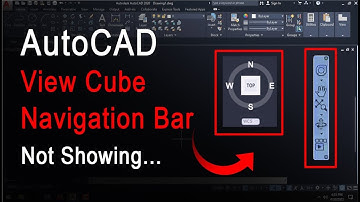 How to Restore Navigation Bar and View Cube  in AutoCAD II AutoCAD Tutorial -17