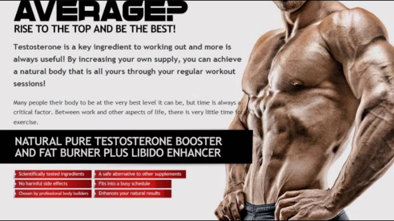 Testosterone Booster Workout. Bodybuilder.