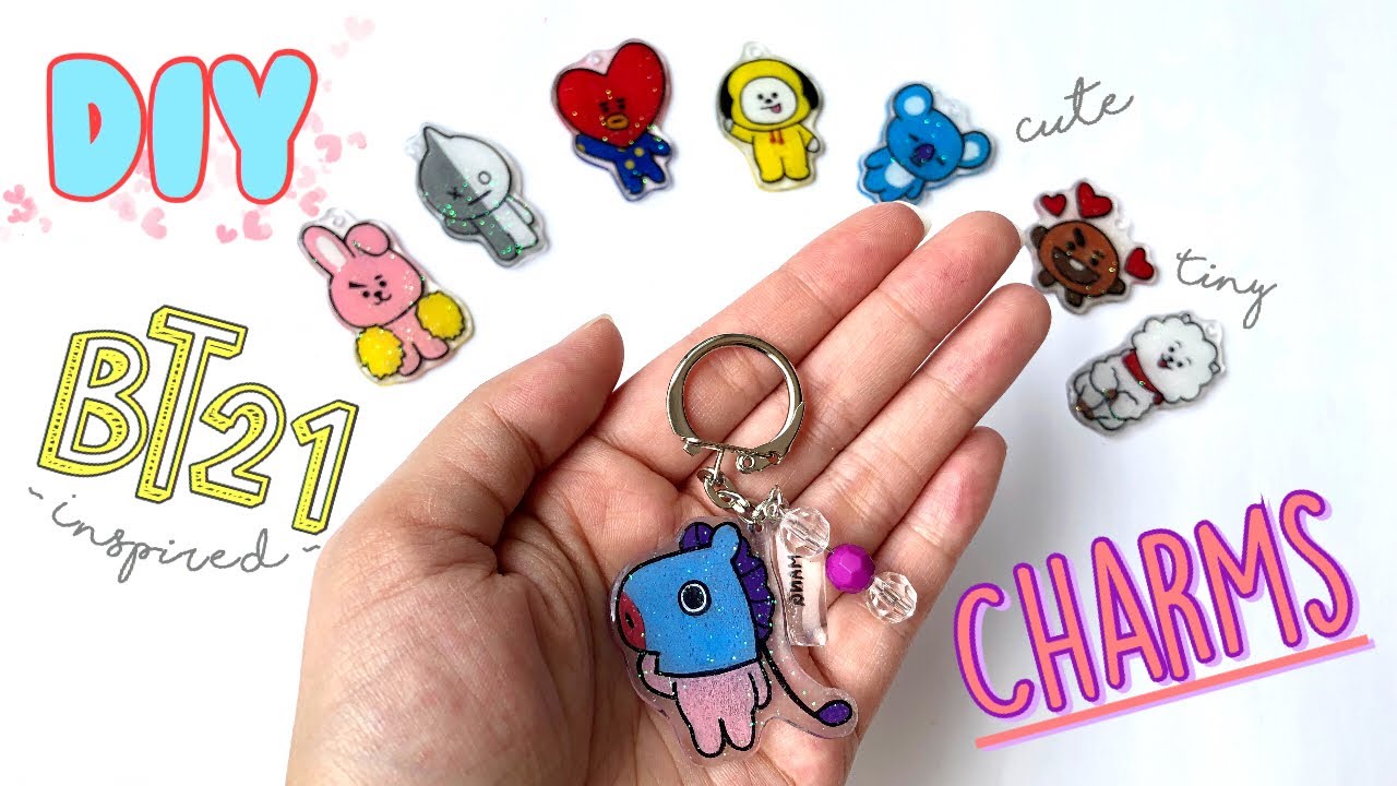 DIY BT21 Plastic Charms! 