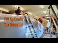 Hoisting a 120 kg cradle box on top of our 50ft hull  ep 392 ran sailing