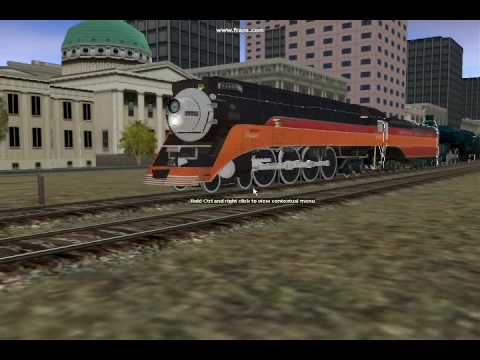 Southern Pacific 4449 and ATSF 2925 doubleheader in Trainz_0001.wmv