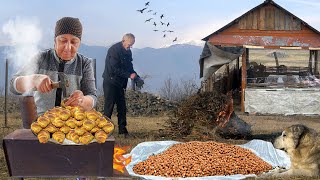 Village Breakfast | Sweet Grandma's Tasty Recipes | Turkish Pide with EGG AND CHEESE