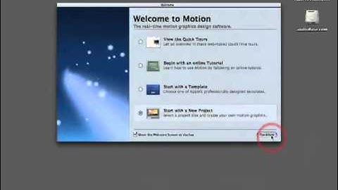 Motion 4 101: Core Motion 4 - 03. Creating A New Project