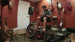 Video thumbnail of "Swampy Slide Blues with foot percussion"